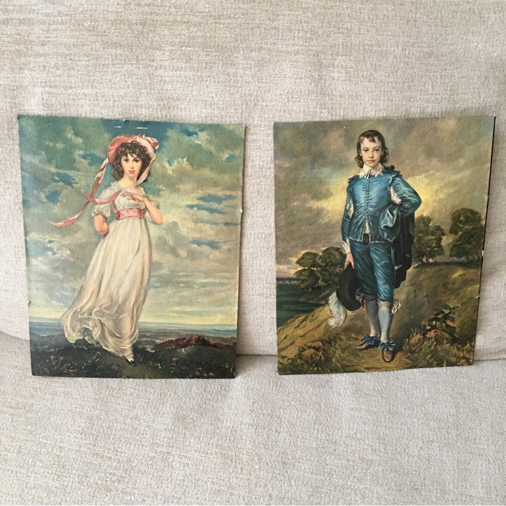 🟤Vintage Pictures without frames. Pair